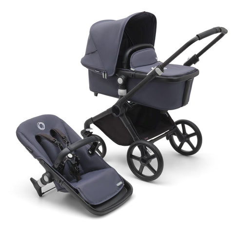 Carucior Bugaboo Fox Cub Black Stormy Blue 2 in 1