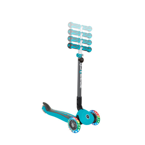 Trotineta Globber Go-Up 4 in 1 Deluxe Lights turquoise