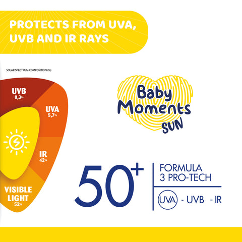 Crema protectie solara cu minerale Chicco Baby Moments SPF 50+, 75ml, 0luni+