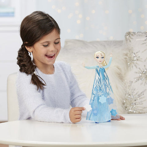 Hasbro - Disney Frozen - Papusa Elsa cu Rochita 2 in 1