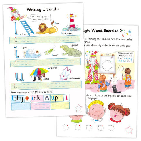 Carti pentru Copii - Carte cu Abtibilduri Scrisul de Mana