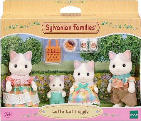 Figurine Sylvanian Families-Familia Pisicutelor Latte