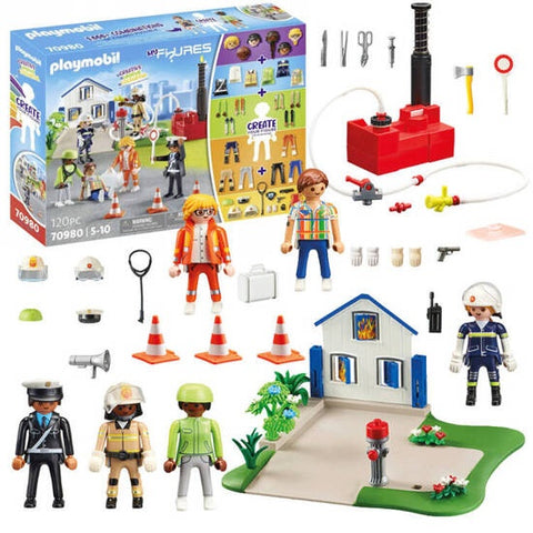 Set de construit , Figurine de actiune de salvare, 120 piese, ZA5433