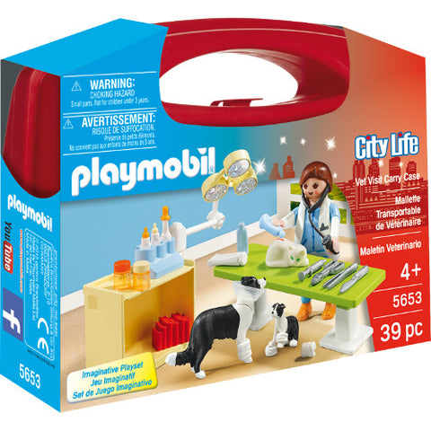 Playmobil - Set Portabil - In Vizita La Veterinar