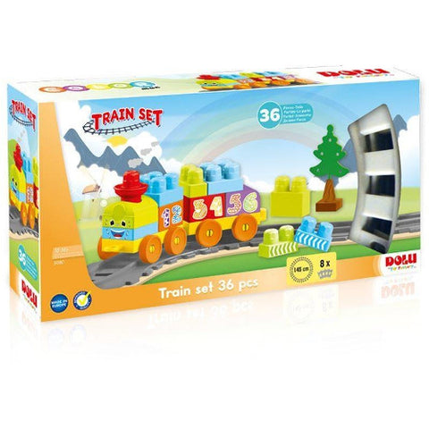 Dolu - Set de Constructii cu Trenulet 36 Piese