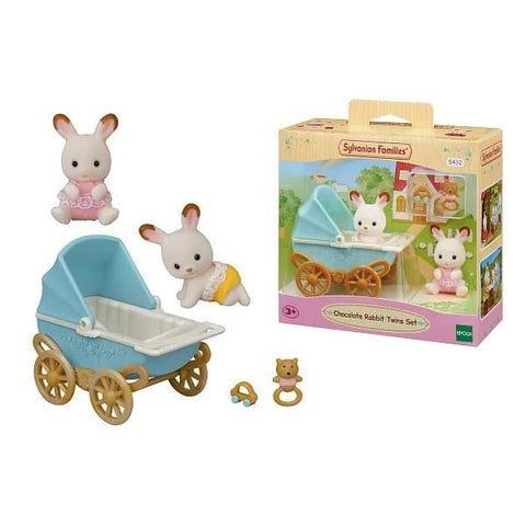 Sylvanian Families-Set Carucior Iepurasi Gemeni