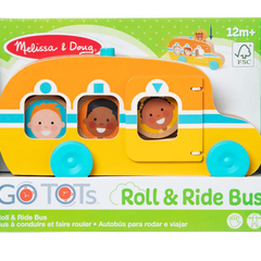 Autobuz de jucărie din lemn cu accesorii colecția Rostogol GO TOTs