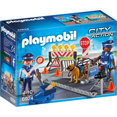 Playmobil - Set Playmobil City Action Police, Blocajul Rutier al Politiei