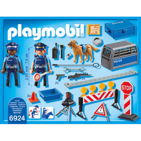 Playmobil - Set Playmobil City Action Police, Blocajul Rutier al Politiei