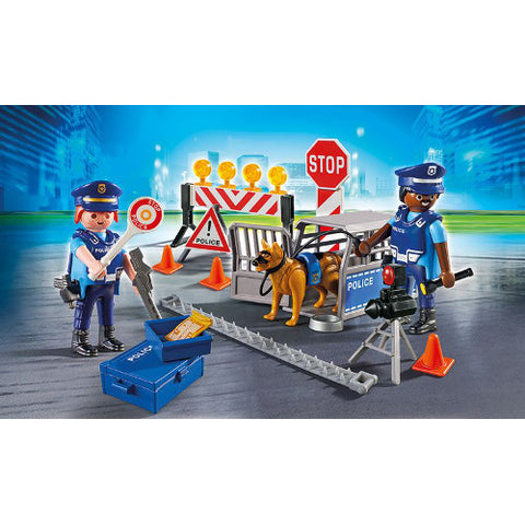 Playmobil - Set Playmobil City Action Police, Blocajul Rutier al Politiei