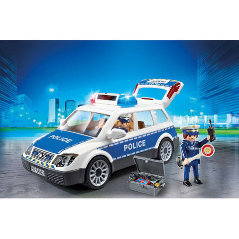 Playmobil - Set Playmobil City Action Police, Masina de Politie cu Lumina si Sunete