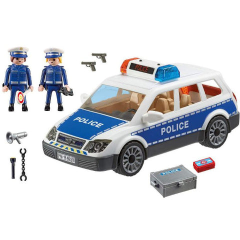 Playmobil - Set Playmobil City Action Police, Masina de Politie cu Lumina si Sunete