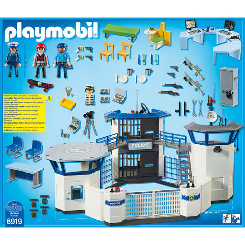 Playmobil - Set Playmobil City Action Police, Sediu de Politie cu Inchisoare