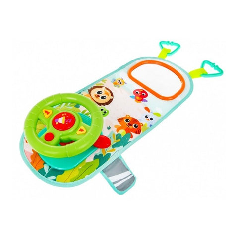 Jucarie interactiva, Hola Toys, Volan, Cu melodii si sunete, Cu oglinda, Multicolor