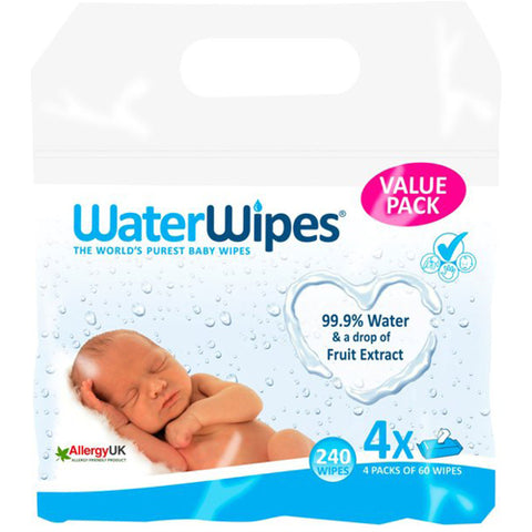 Water Wipes - Servetele Umede pentru Bebelusi 4 x 60 Buc