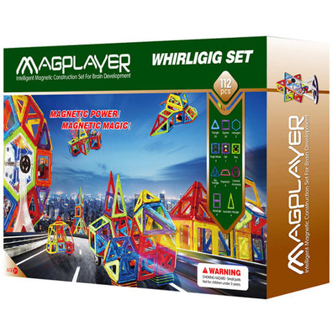 Magplayer - Joc de Constructie Magnetic - 112 piese