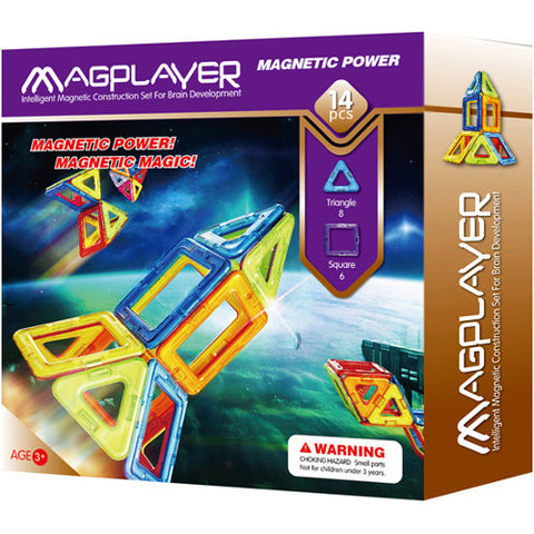 Magplayer -  Joc de Constructie Magnetic - 14 piese