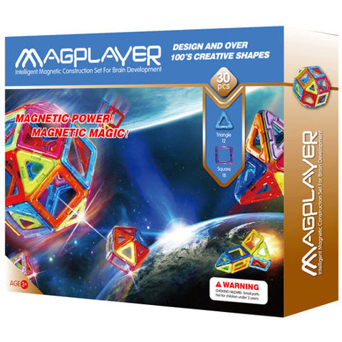 Magplayer - Joc de Constructie Magnetic - 30 piese