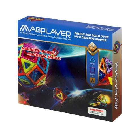 Magplayer - Joc de Constructie Magnetic - 45 piese