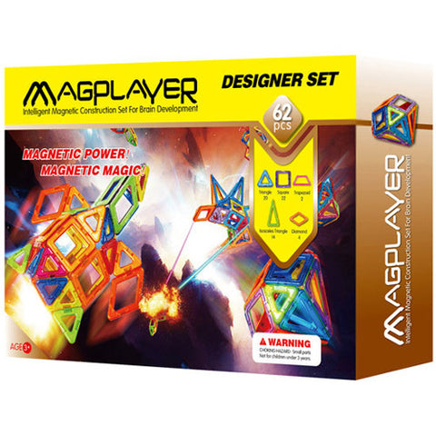 Magplayer - Joc de Constructie Magnetic - 62 piese