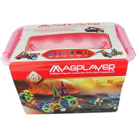 Magplayer -  Joc de Constructie Magnetic - 66 piese