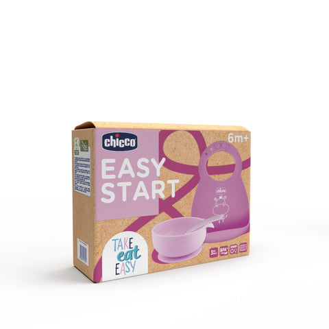 Set diversificare copii Chicco Easy Start, roz, 6luni+