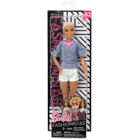 Mattel - Papusa Barbie Fashionista in Rochita cu Buline