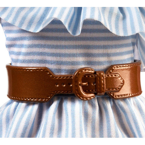 Mattel - Papusa Barbie Fashionista Plinuta in Rochita pe Umar cu Centura in Talie