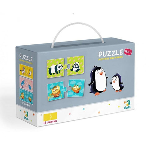 Duo Puzzle - Mama si puiul (2 piese)