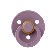 Bibs - Suzeta Colour Latex, tetina anatomica, 0 luni +-Mauve