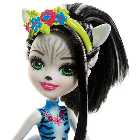 Mattel - Set EnchanTimals Papusa Zelena Zebra si Figurina Hoofette
