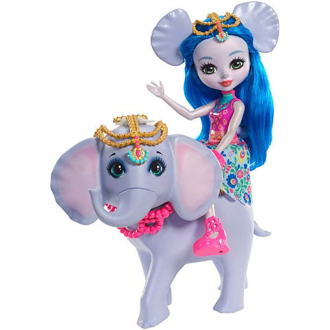 Mattel - Set EnchanTimals Papusa Ekaterina Elephant si Figurina Antic