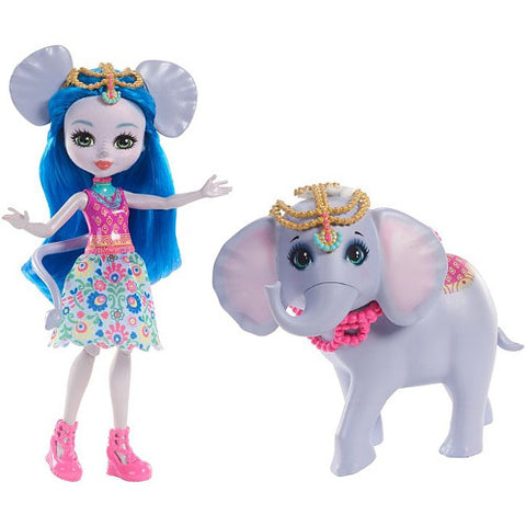 Mattel - Set EnchanTimals Papusa Ekaterina Elephant si Figurina Antic