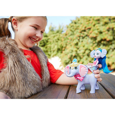 Mattel - Set EnchanTimals Papusa Ekaterina Elephant si Figurina Antic