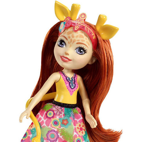 Mattel - Set EnchanTimals Papusa Gillian Girafa si Figurina Pawl