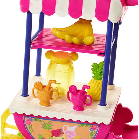 Mattel - Set de Joaca EnchanTimals Papusa Merit Monkey la Standul cu Fructe