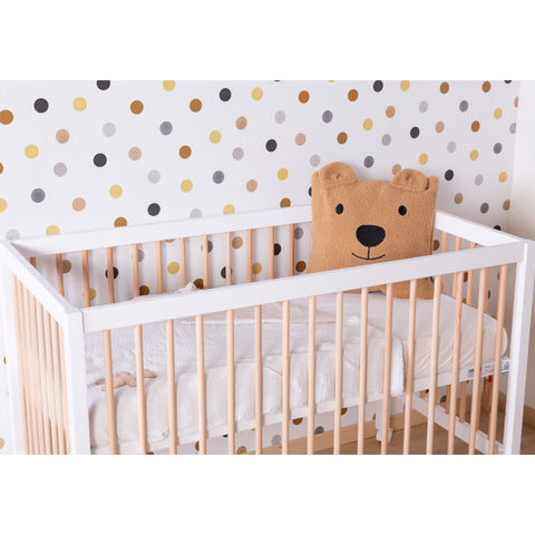 Patut Childhome Cot 97 Fag 60x120 cm, Natural Alb