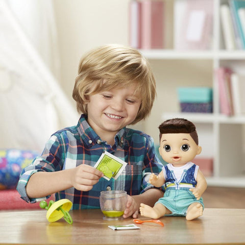 Hasbro - Papusa Bebelus Baietel Brunet Baby Alive Sweet Spoonfuls