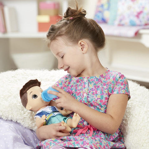 Hasbro - Papusa Bebelus Baietel Brunet Baby Alive Sweet Spoonfuls