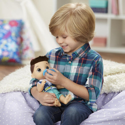 Hasbro - Papusa Bebelus Baietel Brunet Baby Alive Sweet Spoonfuls