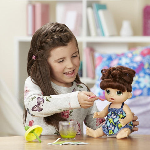 Hasbro - Papusa Bebelus Fetita Bruneta Baby Alive Sweet Spoonfuls
