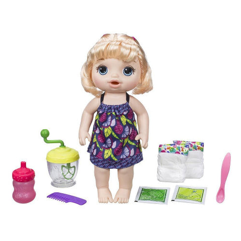 Hasbro - Papusa Bebelus Fetita Bruneta Baby Alive Sweet Spoonfuls