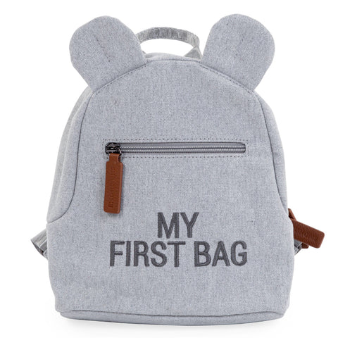 Rucsac pentru copii Childhome My First Bag Canvas Gri