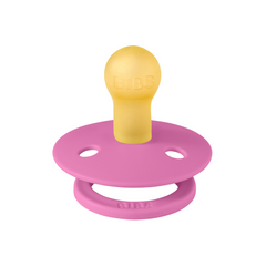 Bibs - Suzeta Colour Latex, tetina rotundă, 6 luni +-Bubblegum