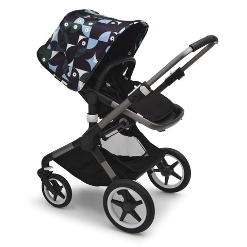 Capotina carucior Bugaboo Fox 3 Lynx Animal Explorer Green Light Blue