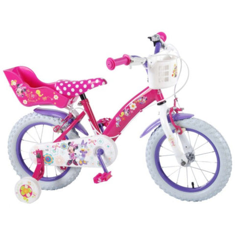 Volare - Bicicleta cu Roti Ajutatoare Frozen 14 inch Minnie Mouse