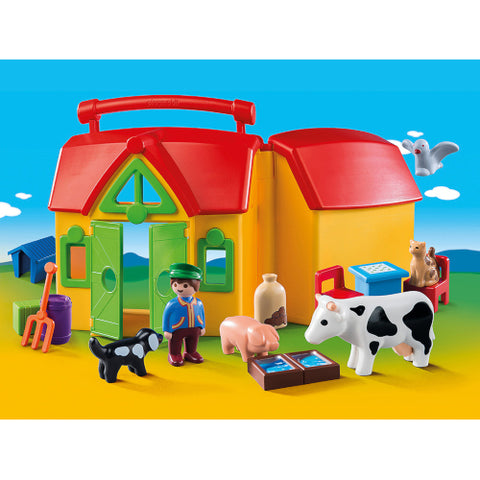 Playmobil - Set Mobil de Constructie Ferma