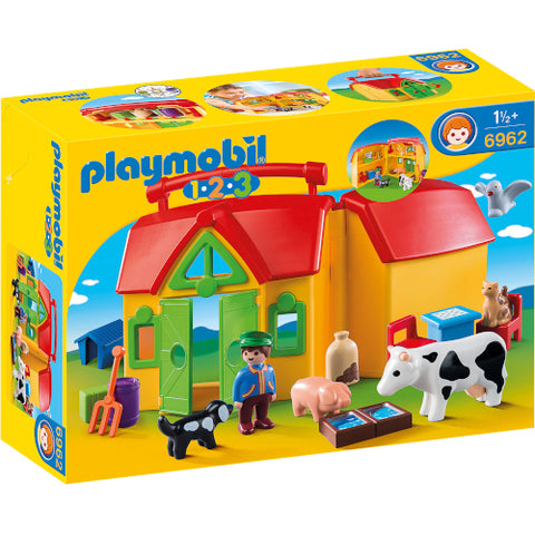 Playmobil - Set Mobil de Constructie Ferma