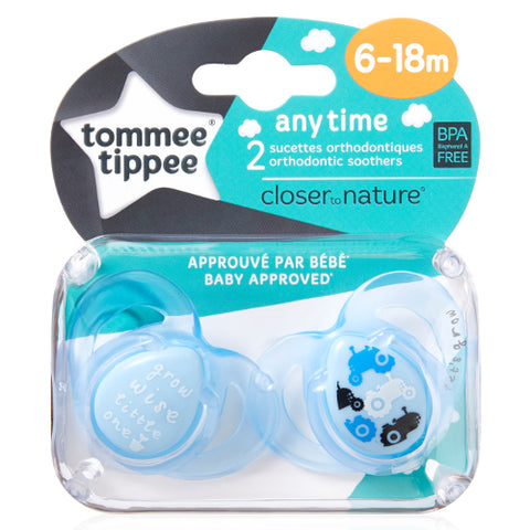 Tommee Tippee - Suzete Ortodontice Anytime 6-18 Luni 2 Bucati