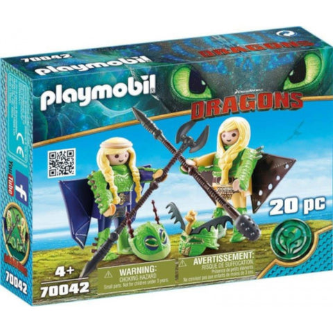 Playmobil - Set de Constructie  Raffnut si Taffnut in Costume de Zbor